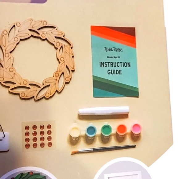 Nwt Brea Reese  56 PC Layered Wood Sign - Picture 6 of 9